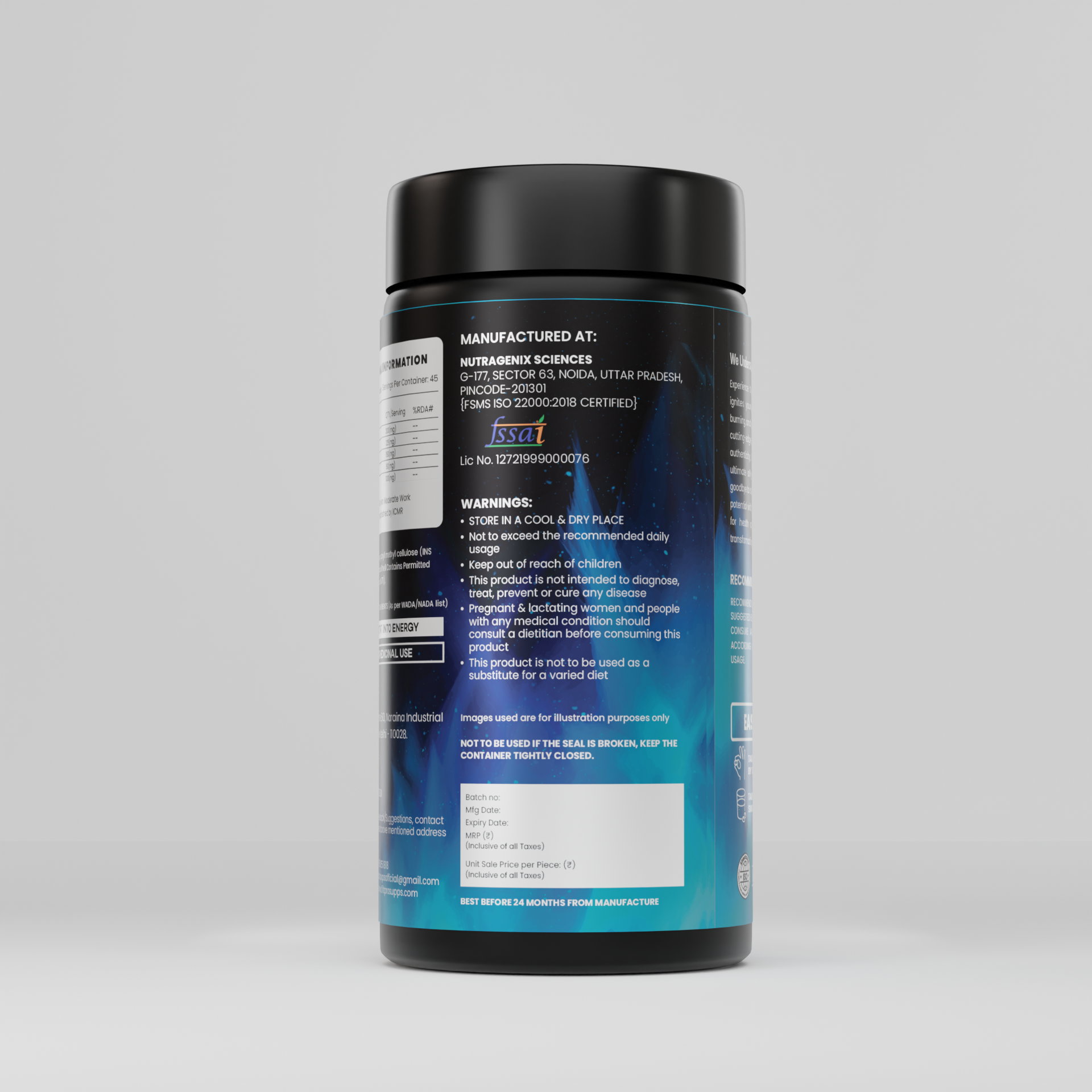 Fitpro_Supps_Fat_Burner_90N_Back