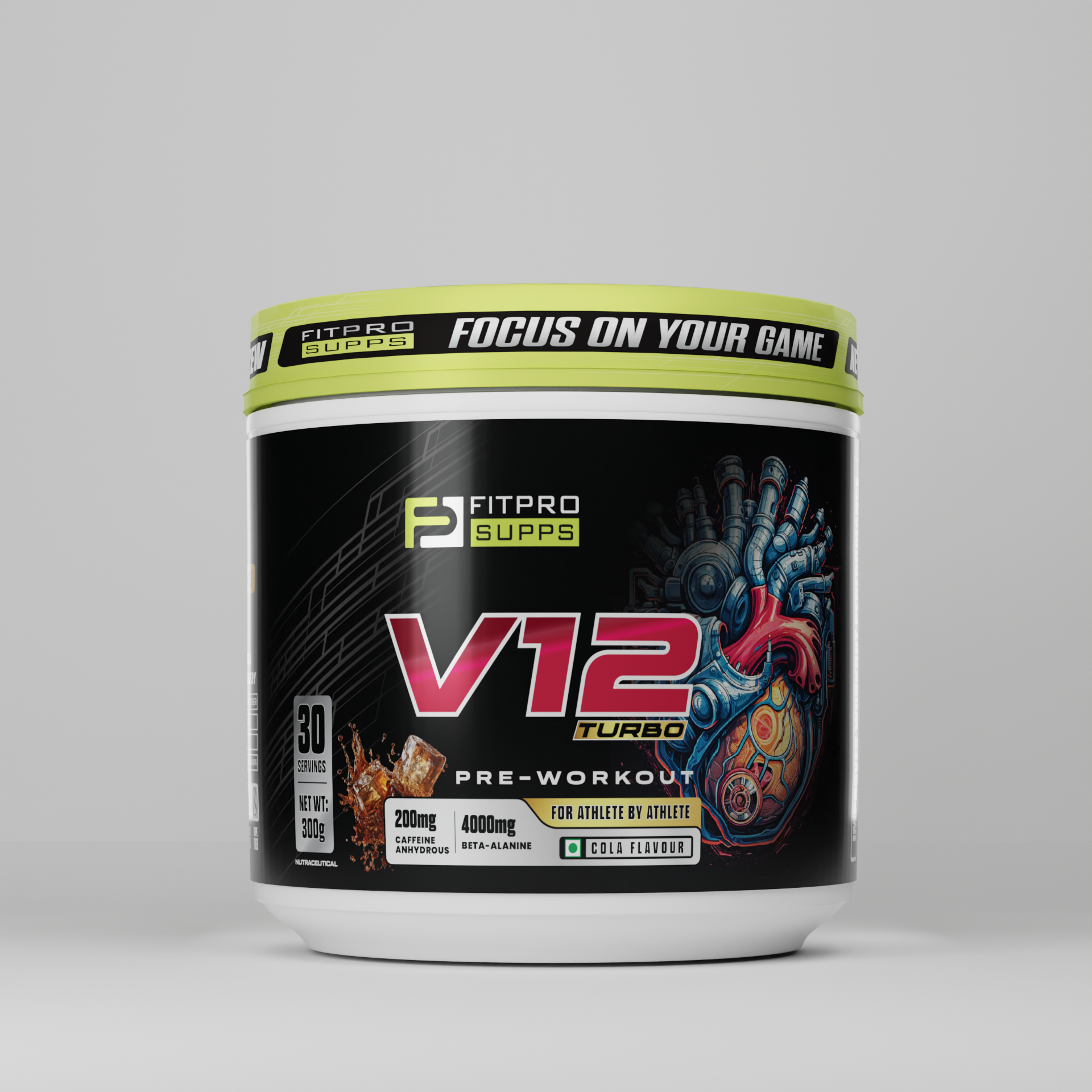 Fitprosupps V12 Turbo Pre Workout For Athlete by Athlete