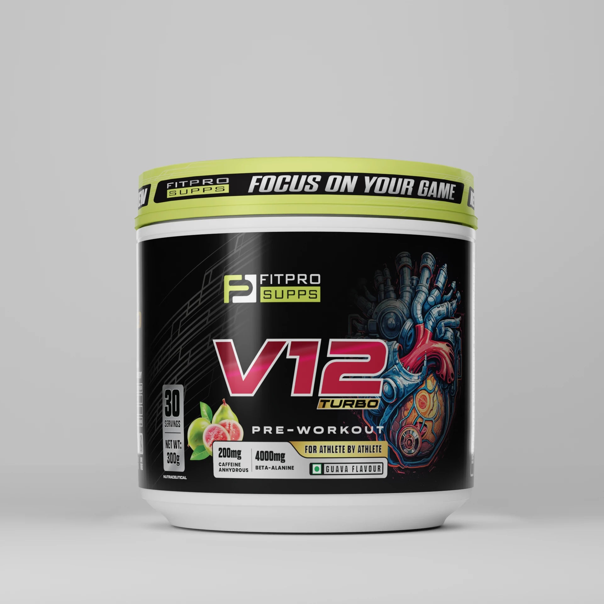 Fitprosupps V12 Turbo Pre Workout For Athlete by Athlete