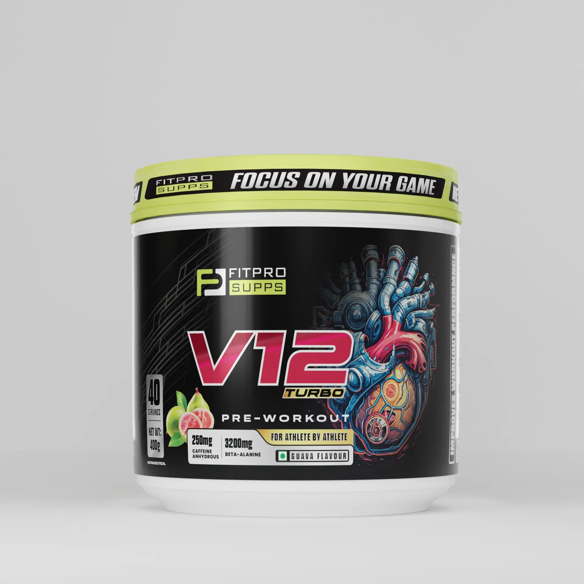 Fitprosupps V12 Turbo Pre Workout For Athlete by Athlete